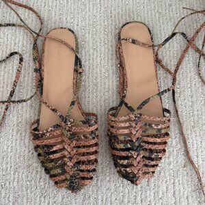 Ulla Johnson Damia Flat in Python